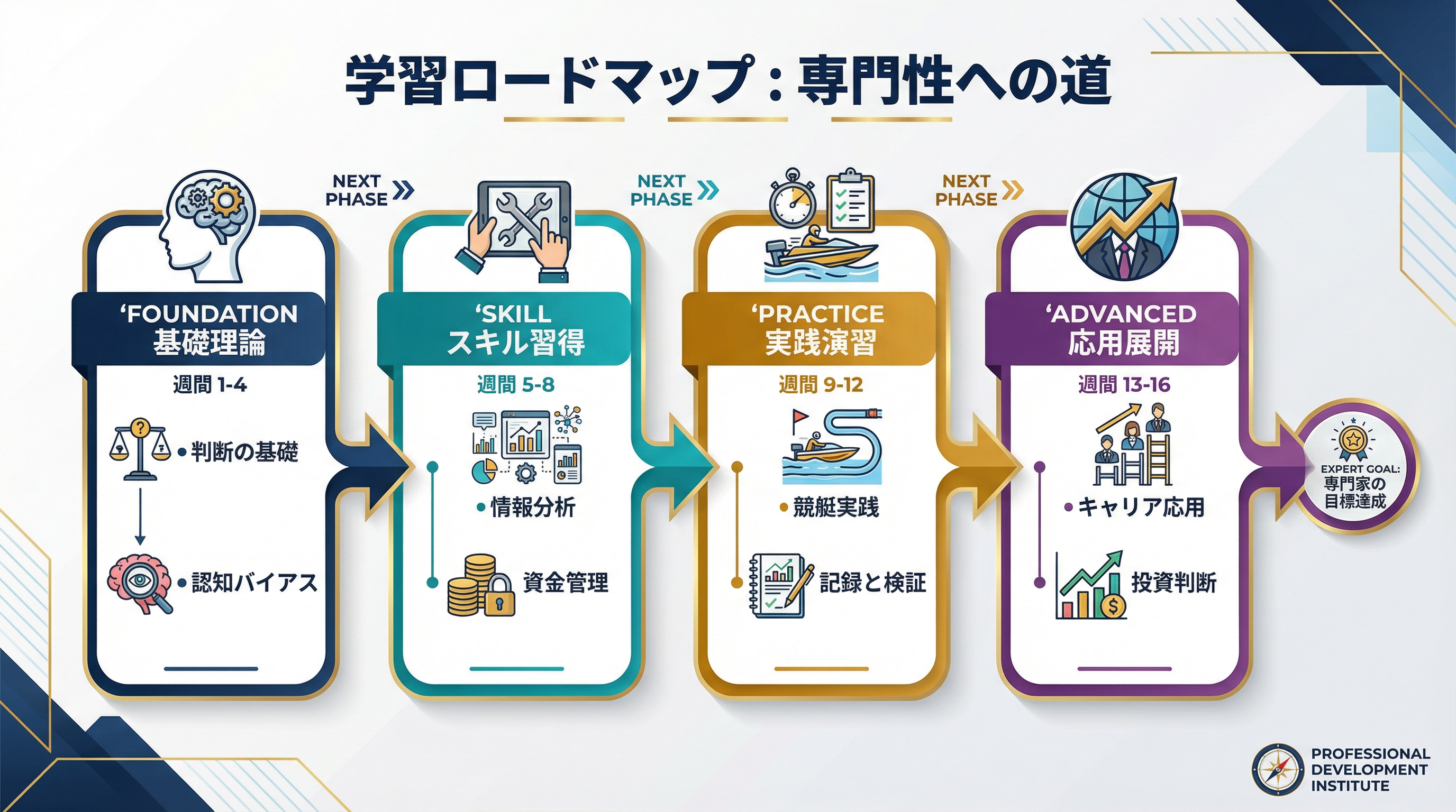 学習ロードマップ：専門性への道